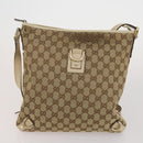GUCCI GG Supreme GG Canvas Web Sherry Line Bag 3 Set Beige Black Auth bs35614-10