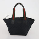 GUCCI GG Supreme GG Canvas Web Sherry Line Bag 3 Set Beige Black Auth bs35614-17