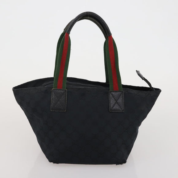 GUCCI GG Supreme GG Canvas Web Sherry Line Bag 3 Set Beige Black Auth bs35614