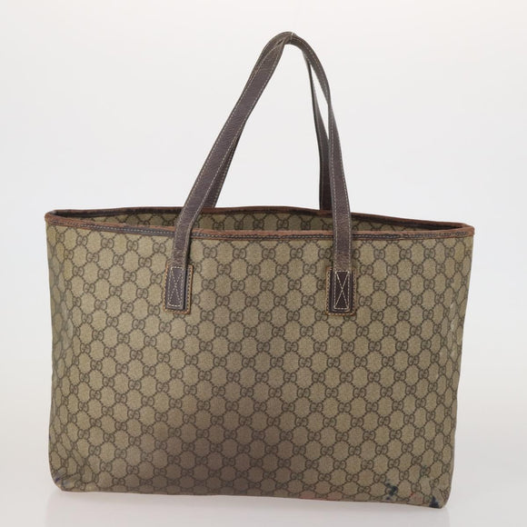 GUCCI GG Supreme GG Canvas Web Sherry Line Bag 3 Set Beige Black Auth bs35614