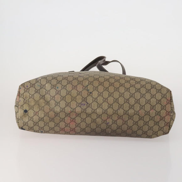 GUCCI GG Supreme GG Canvas Web Sherry Line Bag 3 Set Beige Black Auth bs35614