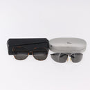 Christian Dior Sunglasses plastic 2 Set Black Brown Auth bs35615-18