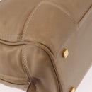 LOEWE Anagram Amazonas Hand Bag Leather Beige Gold Auth bs35616-15
