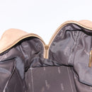 LOEWE Anagram Amazonas Hand Bag Leather Beige Gold Auth bs35616-19