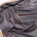 LOEWE Anagram Amazonas Hand Bag Leather Beige Gold Auth bs35616-20