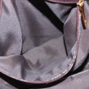 LOEWE Anagram Amazonas Hand Bag Leather Beige Gold Auth bs35616-21