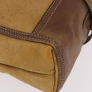 LOEWE Anagram Tote Bag Canvas Beige Gold Auth bs35617-9