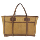 LOEWE Anagram Tote Bag Canvas Beige Gold Auth bs35617-13