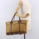 LOEWE Anagram Tote Bag Canvas Beige Gold Auth bs35617-21