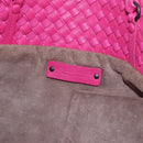 BOTTEGA VENETA INTRECCIATO Tote Bag Leather Pink Beige Auth bs35618A-10