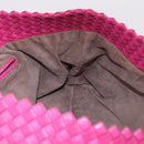 BOTTEGA VENETA INTRECCIATO Tote Bag Leather Pink Beige Auth bs35618A-17