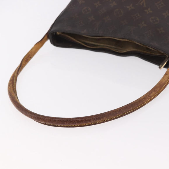 LOUIS VUITTON Monogram Looping GM Shoulder Bag M51145 LV Auth bs35621