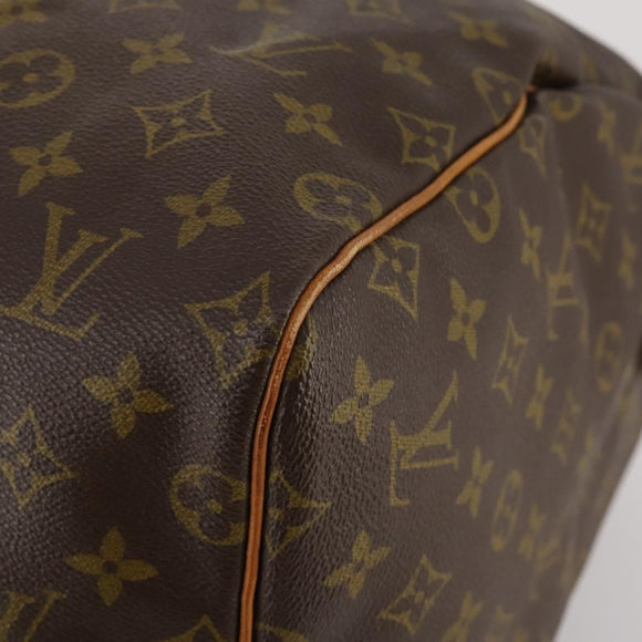 LOUIS VUITTON Monogram Keepall 55 Boston Bag M41424 LV Auth bs35622