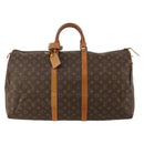 LOUIS VUITTON Monogram Keepall 55 Boston Bag M41424 LV Auth bs35622-13