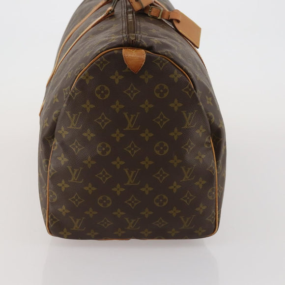 LOUIS VUITTON Monogram Keepall 55 Boston Bag M41424 LV Auth bs35622
