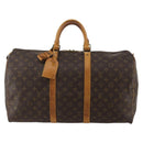 LOUIS VUITTON Monogram Keepall 50 Boston Bag M41426 LV Auth bs35623-13