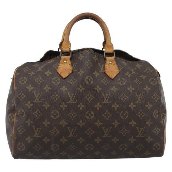 LOUIS VUITTON Monogram Speedy 35 Hand Bag M41524 LV Auth bs35625