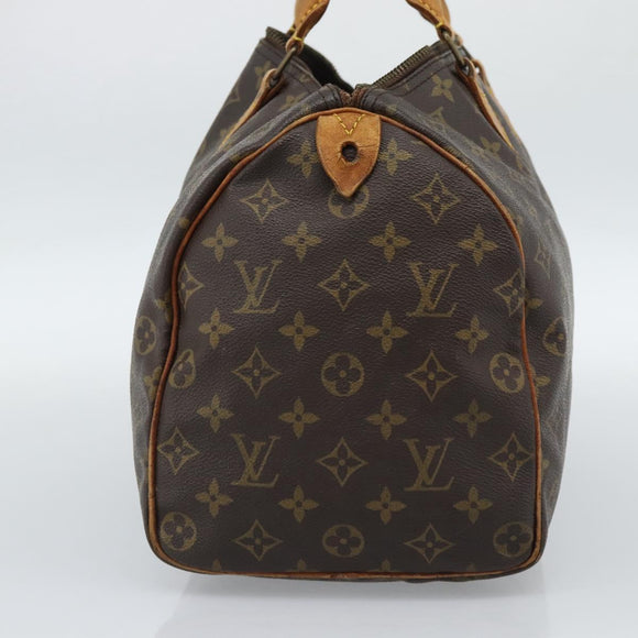 LOUIS VUITTON Monogram Speedy 35 Hand Bag M41524 LV Auth bs35625