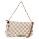 LOUIS VUITTON Damier Azur Favorit PM Shoulder Bag 2way N41277 LV Auth bs35626-1