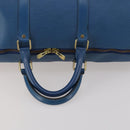 LOUIS VUITTON Epi Keepall 50 Boston Bag Blue M42965 LV Auth bs35627-7
