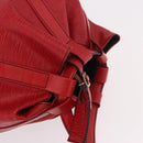LOUIS VUITTON Epi Randonnee GM Shoulder Bag Red M43087 LV Auth bs35628-6