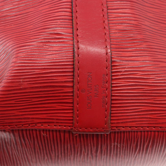 LOUIS VUITTON Epi Petit Noe Shoulder Bag Red M44107 LV Auth bs35629