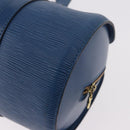 LOUIS VUITTON Epi Soufflot Hand Bag Blue M52225 LV Auth bs35630-14