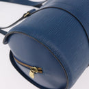 LOUIS VUITTON Epi Soufflot Hand Bag Blue M52225 LV Auth bs35630-15
