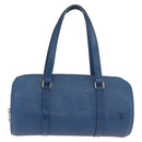 LOUIS VUITTON Epi Soufflot Hand Bag Blue M52225 LV Auth bs35630-13