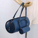 LOUIS VUITTON Epi Soufflot Hand Bag Blue M52225 LV Auth bs35630-24