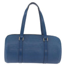 LOUIS VUITTON Epi Soufflot Hand Bag Blue M52225 LV Auth bs35630-2