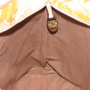 LOEWE Tote Bag Canvas Beige Brown Auth bs35631A-17