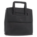 LOEWE Hand Bag Leather Black Silver Auth bs35634-1