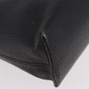 LOEWE Hand Bag Leather Black Silver Auth bs35634-9