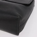 LOEWE Hand Bag Leather Black Silver Auth bs35634-14