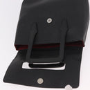 LOEWE Hand Bag Leather Black Silver Auth bs35634-10