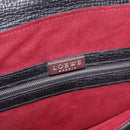 LOEWE Hand Bag Leather Black Silver Auth bs35634-11