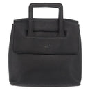 LOEWE Hand Bag Leather Black Silver Auth bs35634-13