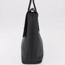 LOEWE Hand Bag Leather Black Silver Auth bs35634-3