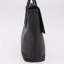 LOEWE Hand Bag Leather Black Silver Auth bs35634-4