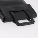 LOEWE Hand Bag Leather Black Silver Auth bs35634-6