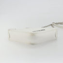 BALENCIAGA Triangle Duffel Bag Leather 2way White Silver 527272 Auth bs35637A-11