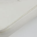 BALENCIAGA Triangle Duffel Bag Leather 2way White Silver 527272 Auth bs35637A-14