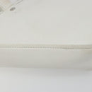 BALENCIAGA Triangle Duffel Bag Leather 2way White Silver 527272 Auth bs35637A-15
