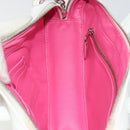 BALENCIAGA Triangle Duffel Bag Leather 2way White Silver 527272 Auth bs35637A-23