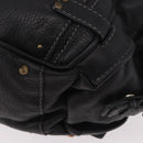 Chloe Paddington Hand Bag Leather Black Gold Silver Auth bs35640V-15