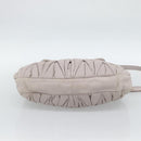 Miu Miu Matelasse Shoulder Bag Leather 2way Pink Gold Auth bs35641-5