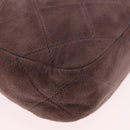 PRADA Chain Shoulder Bag Suede Purple Gold Auth bs35642A-15