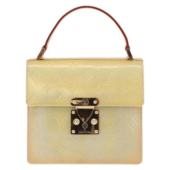 LOUIS VUITTON Monogram Vernis Spring Street Hand Bag Gris M91029 Auth bs35645A