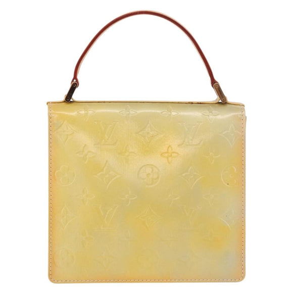 LOUIS VUITTON Monogram Vernis Spring Street Hand Bag Gris M91029 Auth bs35645A